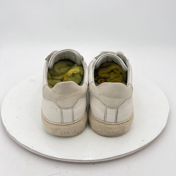 Axel Arigato Clean 90 Women Sz 7.5 White Leather Grey Suede Low Top Casual Shoes - Picture 6 of 14